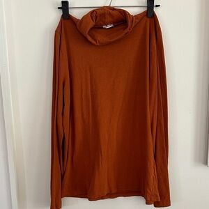 J. Crew Burnt Orange Turtleneck Top